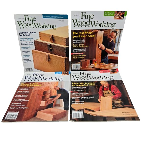 Tauton’s Fine Woodworking Magazine Lot October 2005 April August October 2011 Lo - Picture 1 of 9